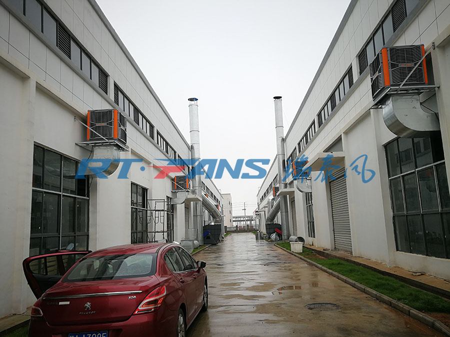 車間降溫方案,江西工業(yè)冷風(fēng)機(jī),環(huán)?？照{(diào)