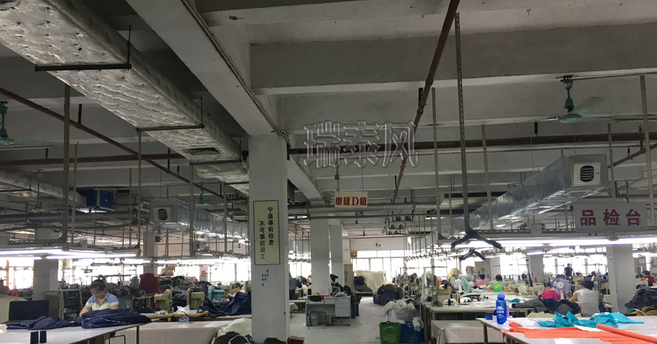 服裝、制衣、皮革廠降溫方案